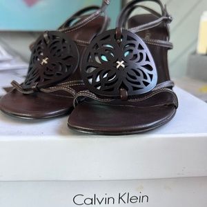 Calvin Klien Leather Sandle